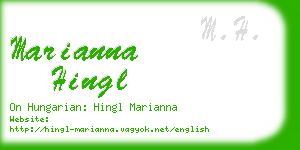 marianna hingl business card